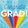 Creative Converting Rainbow Grad Luncheon Napkins 16-Pieces- Multicolor