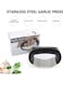 Generic Food Grade Mini Stainless Steel Kitchen Garlic Press Annular Manual Ginger And Garlic Masherarlic Press Black 13.00*6.00*7.80Cm