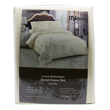 Milano 4Piece Duvet Cover Cotton Beg King