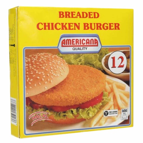 Americana Breaded Chicken Burger 672g