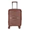 Hard Case Carry On Luggage Trolley For Unisex Polypropylene Lightweight 4 Double Wheeled Suitcase With Built In TSA Type Lock Travel Bag KH1005 Rose Gold
