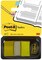 Postit Flags Yellow 1Inch Wide 50Dispenser 1DispenserPack