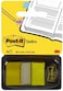 Postit Flags Yellow 1Inch Wide 50Dispenser 1DispenserPack