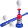 Kids Toys Baseball Set Includes Baseball Bat, 3 Balls, Automatic Pitching Machine Batting, Gifts For Boys Girls, Press Type Shooting Games Double Fun Ages 3 4 5 6 7 8Years Old Gifts Sets