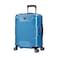 Eminent Hard Case Travel Bag Cabin Luggage Trolley Polycarbonate Lightweight Suitcase 4 Quiet Double Spinner Wheels With Tsa Lock KJ84 Bright Blue