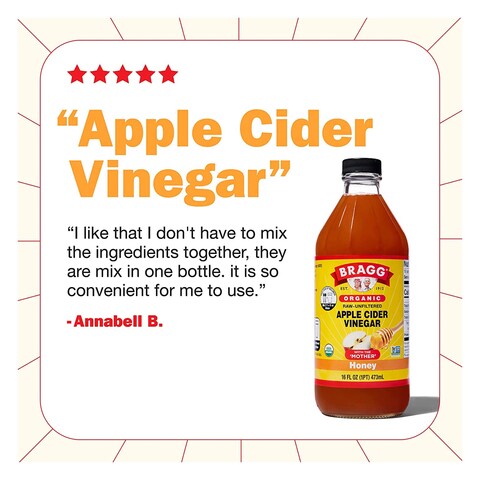 BRAGG A/CIDER VINEGAR HONEY 473M