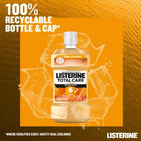 Listerine Total Care Miswak Milder Taste Mouthwash 500ml