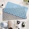 Non-Slip Bath Mat, Soft TPE Shower Mat with Suction Cups and Drain Holes, Bathroom Anti-Slip Mat for Shower, Bathtub (120 * 80cm, White)