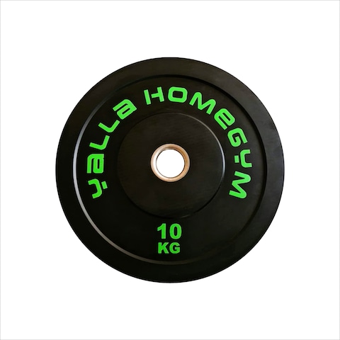 Yalla HomeGym High-Quality Olympic Bumper Weight Plate for Barbells PAIR of 10KG