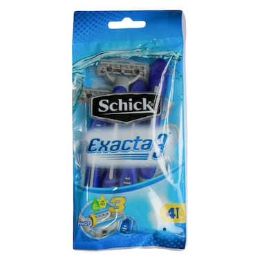 Schick Exacta 3 Disposable Razor 4 Count