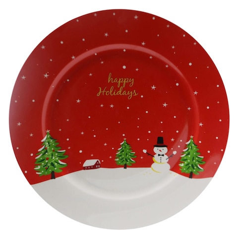 Christmas Ceramic Decoration Dinner Plate 26.5cm