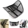 Air Flow Lumbar Support Cushion car Seat Supports Cushion waist pad Comfortable Mesh Chair Relief Lumbar Back Pain Support Car Cushion Office Seat Chair Black