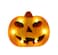 Halloween Pumpkin Orange with LED Lights 19.7x16.2cm
