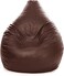 Luxe Decora PVC Bean Bag With Filling (XL, Brown)