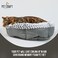 Soho Round Cat Bed For Indoor Cats, Ultra Soft Plush, Memory Foam, Machine Washable, Calming Cat Bed