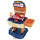 Little Story ROLE PLAY FIRE STATION WITH FIRE TRUCK AND BLOCK TOY SET SCHOOL BAG (223 Pcs) - Orange, 2-IN-1 Mode
