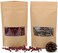 Generic Kraft Stand Up Pouch Bags, 50Pcs 9*14Cm Kraft Paper Zipper Pouch, Storage Brown Paper Bags With Zip Lock And Transparent Window