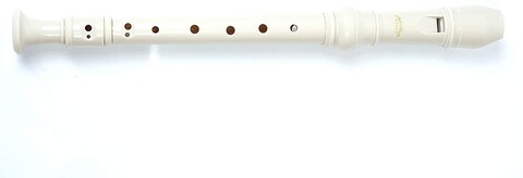 Mike Music - 8-Hole Soprano Descant Recorder With Cleaning Rod (Mike Music - flute 1, white)