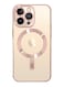 MagSafe Case Magnetic Clear Soft TPU Plating Case Wireless Charging Compatible Shockproof Camera Lens Protection For Apple iPhone 14 Pro Max Rose Gold