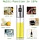 Oil Spray Dispenser, Leak Proof Stainless Steel Olivia Oil Transparent Bottle Baking Olive Oil Spray Bottle, Vinegar Glass Dispenser for Cooking/Salad/Baking Pan/BBQ (100ml)