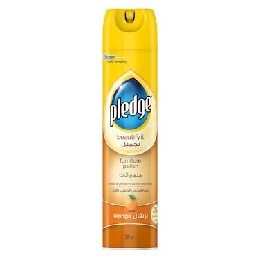 Pledge Orange Furniture Polish Spray 300ml