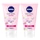 NIVEA Face Wash Cleanser Gentle Cleansing Dry Skin 150ml Pack of 2
