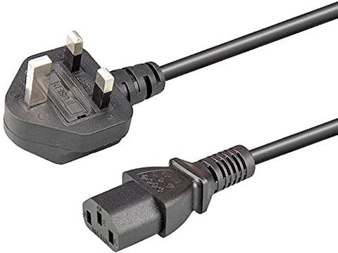 4 METER Cable Kettle Lead, UK 3 Pin IEC C13 Computer Power Lead for LED LCD Smart TV Monitor TV Printer PC Kettle and Other Appliances