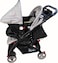 Lovely Baby Pram Baby Stroller For Kids With Car Seat Lb 6622 - Grey