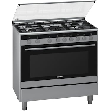 Siemens 5 Burners Free Standing Gas Cooker HG73G6357M Silver 90x60cm