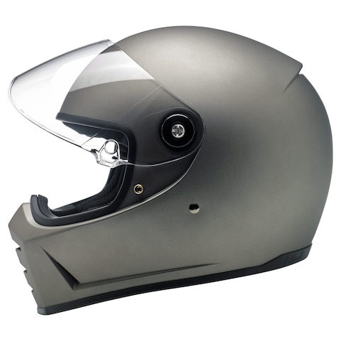 Biltwell   Lane Splitter   DOT &amp; ECE Approved   Motorcycle Helmet   Full Face with Visor   Flat Titanium
