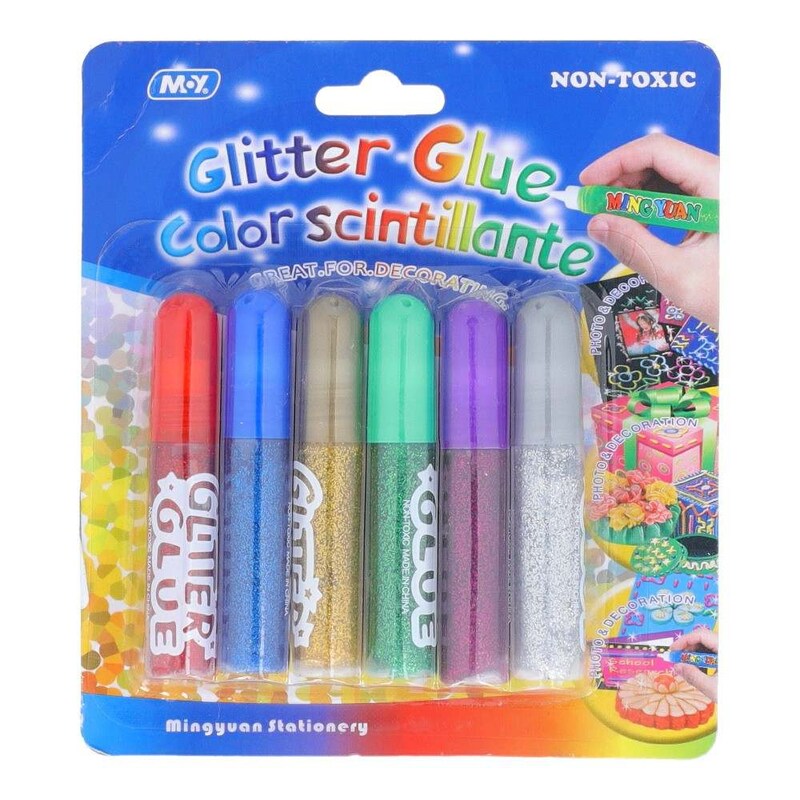 Moy Glitter Glue Color Scintillante 6 pcs