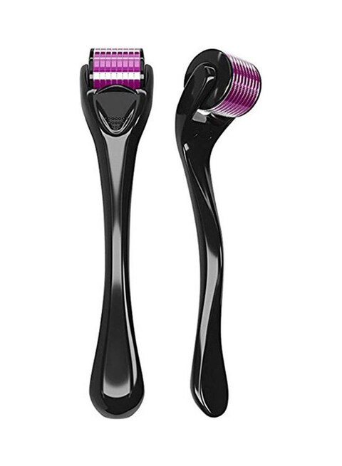 Generic Micro-Needle Roller For Hair Regrowth And Beard Growth, Black/Pink