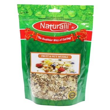 Naturalli Fruit And Nut Muesli Cereal 500g
