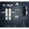ABBASALI DOOR HANDLE WITH COMPLETE LOCK WITH 3 KEY SN (PACK OF 6PCS)