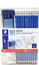 Staedtler Pencils Norica Graphite HB2 Graphic 101 Piece 50 Pencils + 1 Pencil Sharpener + 50 Eraser Caps HB