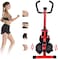 ULTIMAX 3 in 1 Multifunctional Stepper, Multipurpose Aerobic Stepper With Ropes, Arms Legs Workout, Adjustable Folding Workout Machine for Home or Gym with Stepper, Waist Twister Digital Monitor-RED