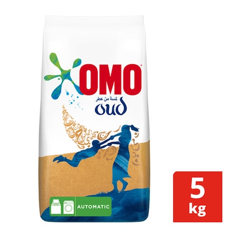 Omo active auto laundry detergent powder low foam with touch comfort oud 5 kg