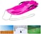 Outdoor Sports Plastic Skiing Boards Sand Board Snowboard With Rope For Double People,Sand Snow Sleds for Kids and Adult (Pink)