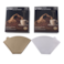 Coffee Filters Size 02, 100 Count 2-4Cups Unbleached Natural Brown U102 Disposable Coffee Filter Paper, Compatible with Conical Shaped Pour Over Coffee Dipper and Drip Coffee Maker