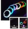 SHOWAY LED Car Cup Holder Lights, 7 Colors Changing USB Charging Mat Luminescent Cup Pad,Luminescent Cup Pad Interior Atmosphere 2pcs Interior Atmosphere