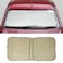 Generic Collapsible Auto Windshield Sunscreen Car Sunshade Medium 148 X 70 cm Black/Beige/Maroon (Optionable)