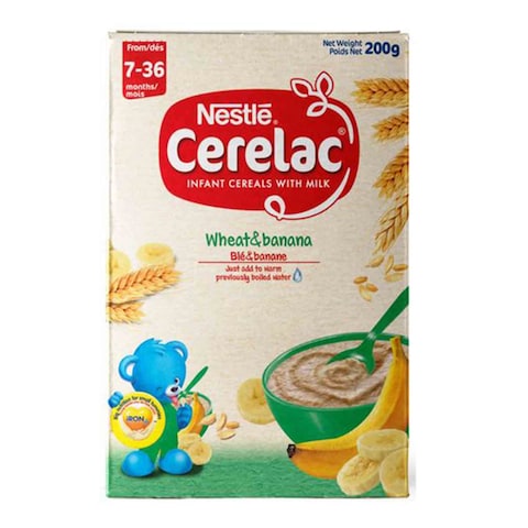 Nestle Wheat And Banana Cerelac 200g