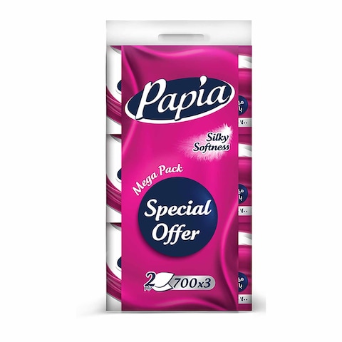 Papia Facial Tissues - 700 Sheets - Pack of 3