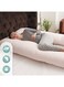 Moon Full Body Pregnancy Pillow, Maternity Pillow Support For Back, Belly U Shapedpillow Comes With Washable Cotton Cover