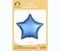 Party Time 1pc 18&quot; Matte Blue Star Foil Balloon, Star Shaped Foil Balloon Valentines Day Mylar Balloons for Mother&#39;s Day, Wedding Decoration &amp; Engagement - Birthday Party Supplies