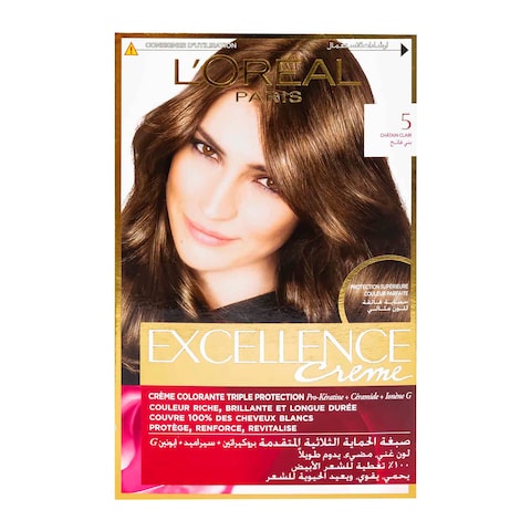 L&#39;Oreal Paris Excellence Creme Hair Color - 5 Light Brown