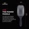 Denman Power Paddle For Fast And Comfortable Detangling And Blow Drying D38 - Combination Of D3 Styling Pins &amp; Paddle Brush, White/Black