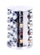 Almufarrej 16-Piece Spice Sprinkler Bottle Set Silver/Clear 35 x 25 x 25cm