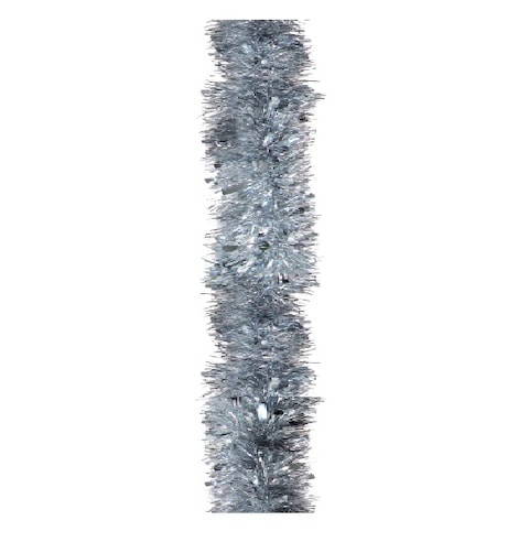 Tinsel Garland Thick 2mx10cm Silver