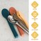 Eazy Kids Cutlery Set - Stainless Steel Spoon, Fork &amp; Knife with Silicone Case (Yellow)
